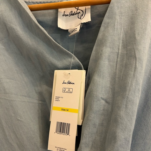 NWT Sam Edelman midi blue dress - Picture 3 of 3